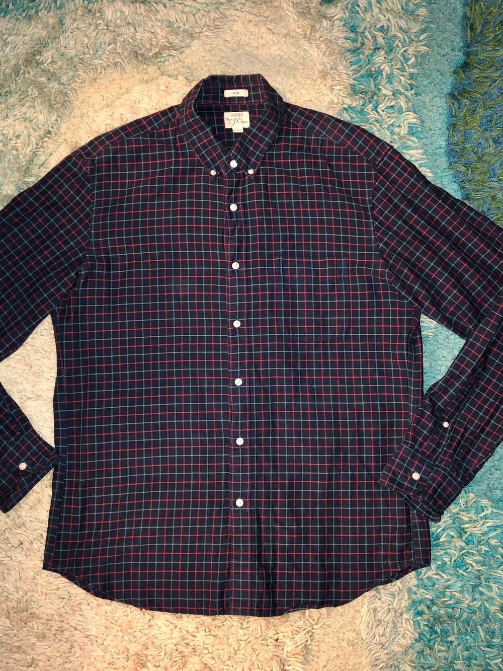 J.Crew Slim-Fit Pima Cotton Oxford Button-Up Shirt L